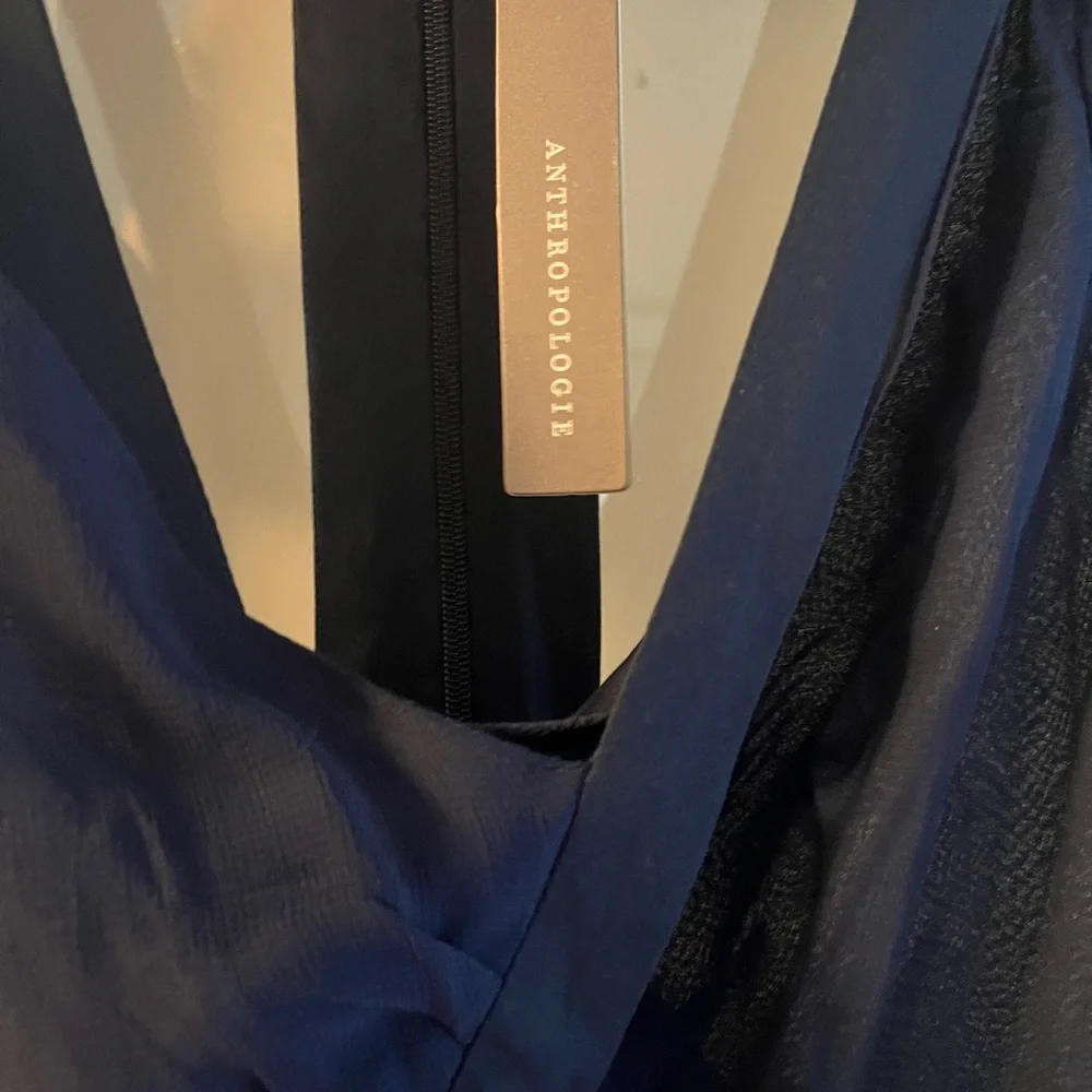 Anthropologie Deep Blue Dress - Picture 2 of 6